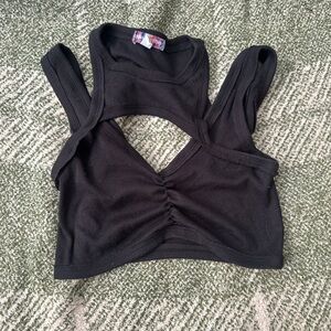 Black urban outfitters crop top